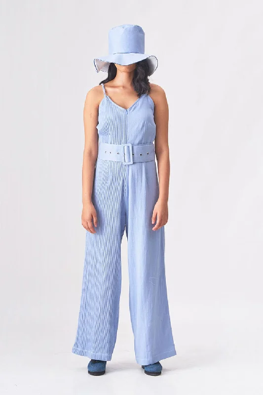 NORA - Kahdi Denim Blue Jumpsuit