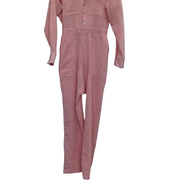 Ke'e Jumpsuit In Pink Sand