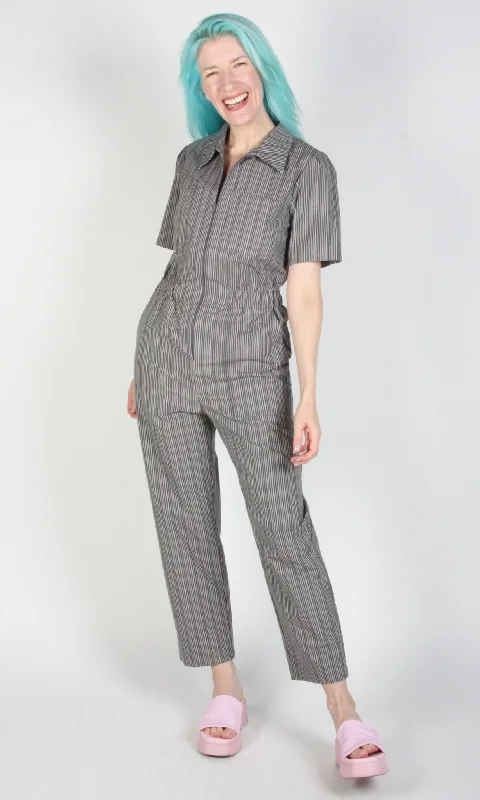 Twillick Jumpsuit - Grey Railroad