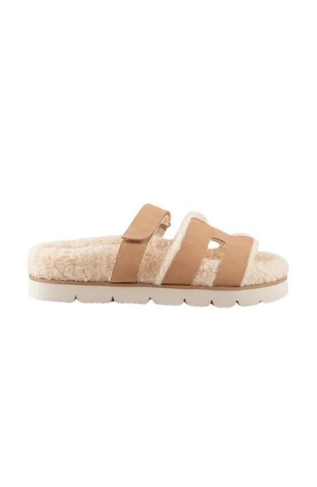 Adelene Sherpa Lined H-Strap Sandal