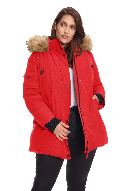 GLACIER PLUS | WOMEN'S VEGAN DOWN (RECYCLED) PARKA (PLUS SIZE)