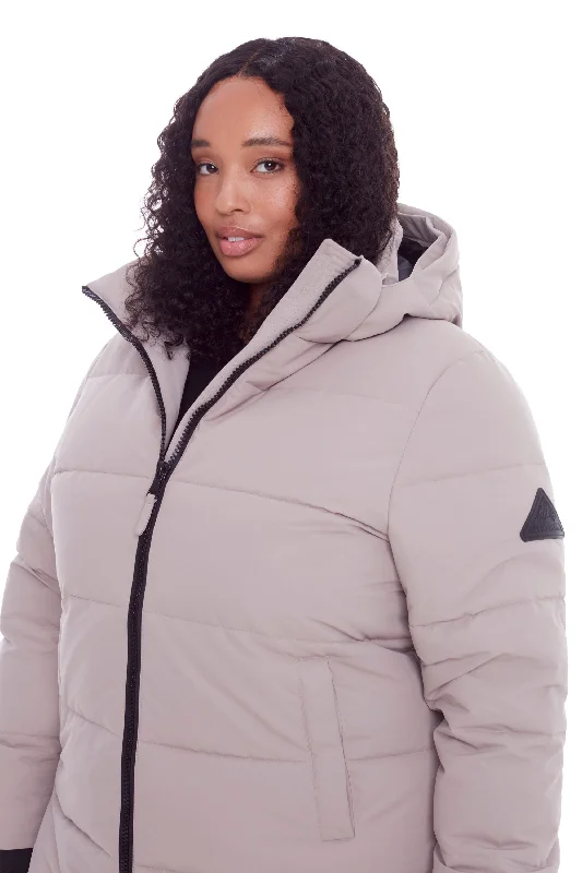 KLUANE PLUS | WOMEN'S VEGAN DOWN (RECYCLED) ULTRA LONG LENGTH PARKA (PLUS SIZE)