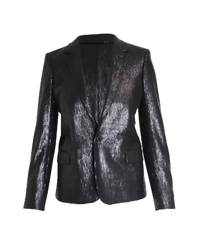 Saint Laurent Evening Jacket in Black Sequin