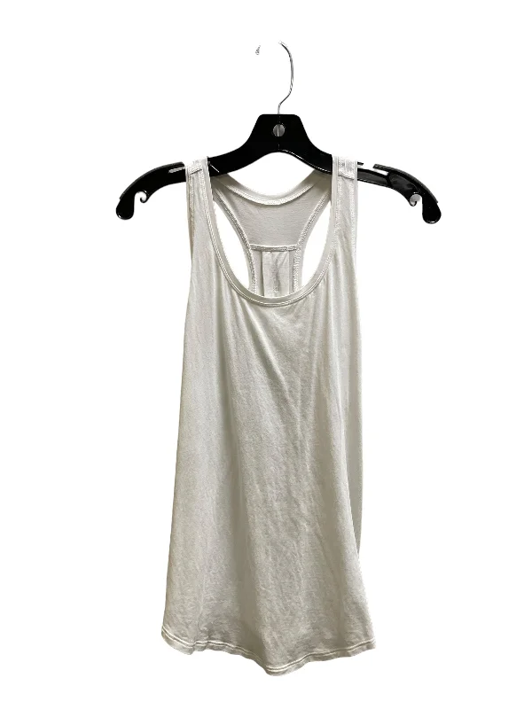 Athletic Tank Top By Lululemon In White, Size: 4