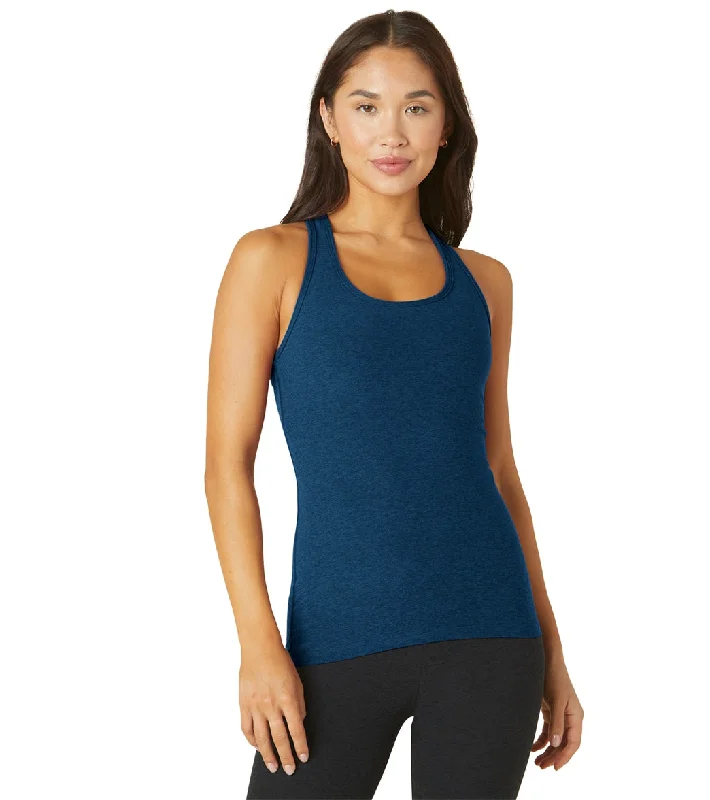 Beyond Yoga Spacedye Step Up Racerback Tank Celestial Blue Heather