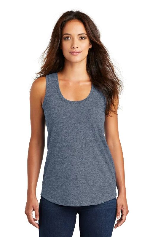 District Womens Perfect Tri Tank Top - Navy Blue Frost