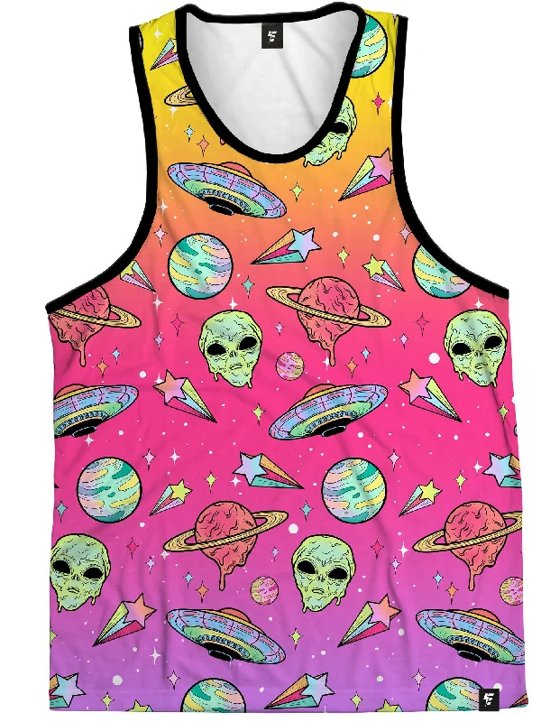 Neon Space Drip (Rainbow) Unisex Tank Top