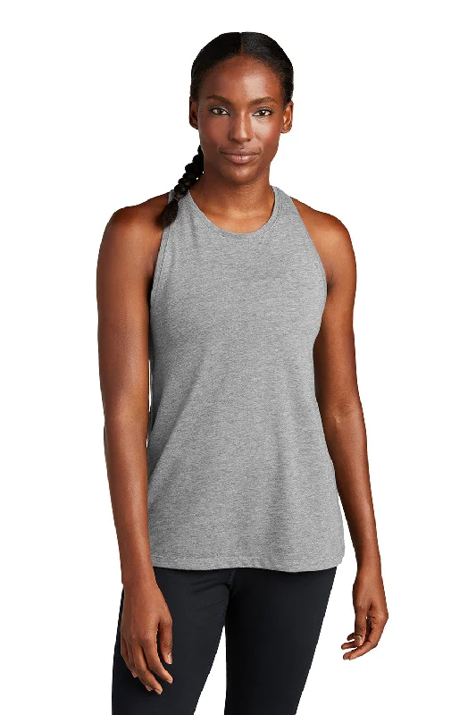 Sport-Tek Womens Moisture Wicking Tank Top - Heather Light Grey