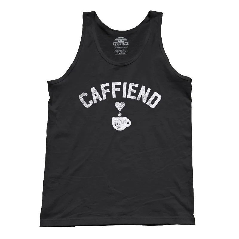 Unisex Caffiend Tank Top - Coffee Caffeine