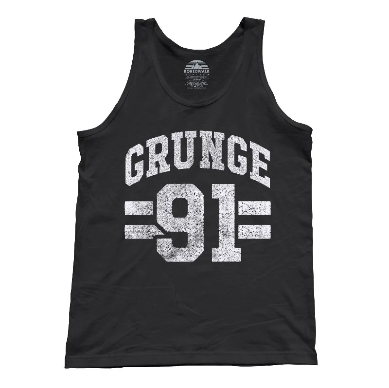 Unisex Grunge 91 Tank Top Alternative 90s Music Punk Grunge Rock and Roll