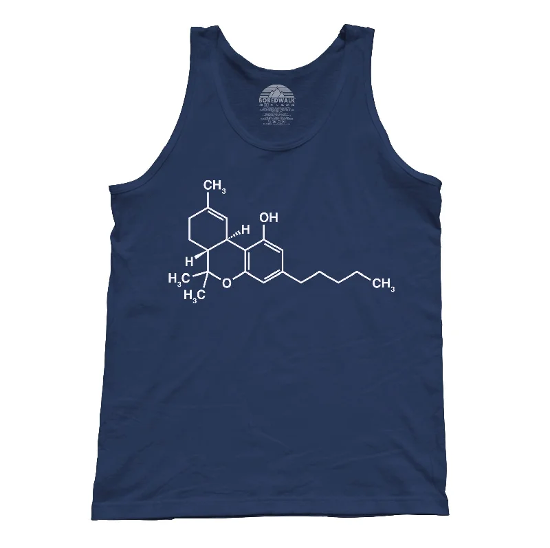 Unisex THC Molecule Tank Top - Stoner 420 Cannabis Shirt