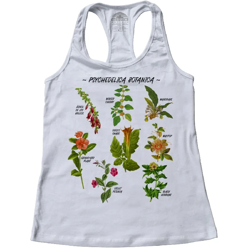 Women's Psychedelica Botanica Racerback Tank Top