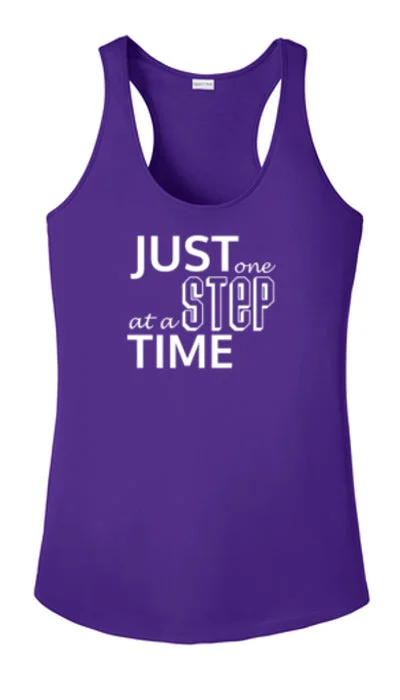 Women's Reflective Tank Top - Just One Step at a Time