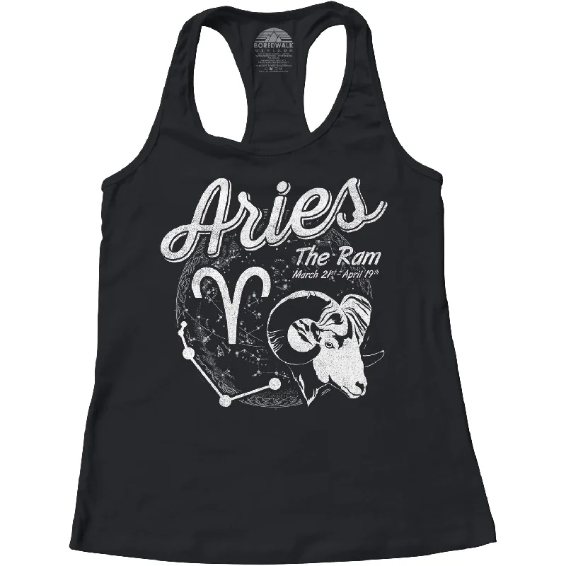 Women's Vintage Aries Racerback Tank Top