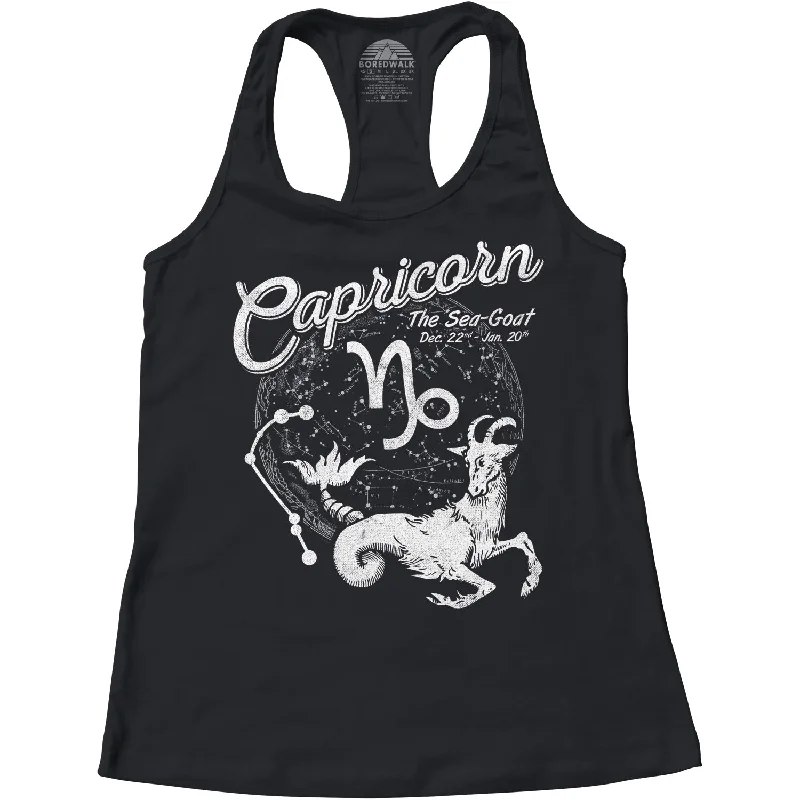 Women's Vintage Capricorn Racerback Tank Top