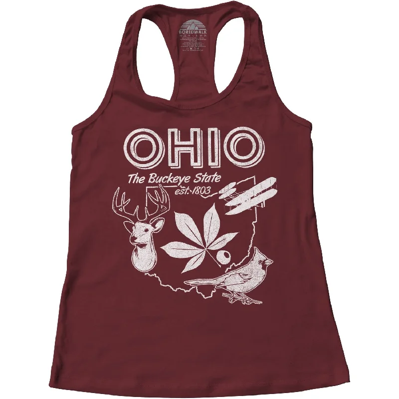 Women's Vintage Ohio State Racerback Tank Top