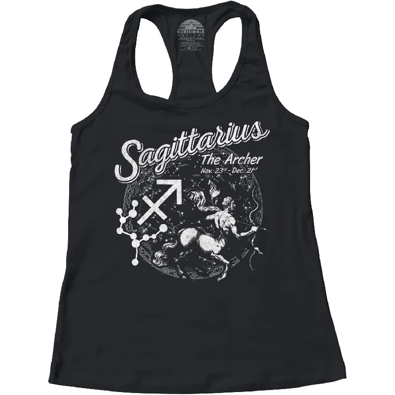 Women's Vintage Sagittarius Racerback Tank Top