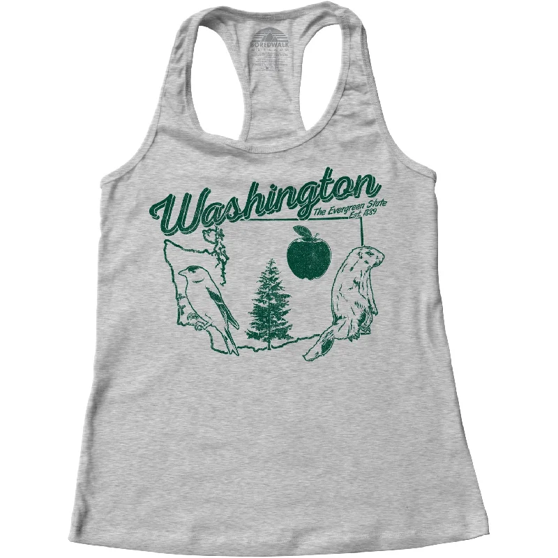 Women's Vintage Washington Racerback Tank Top