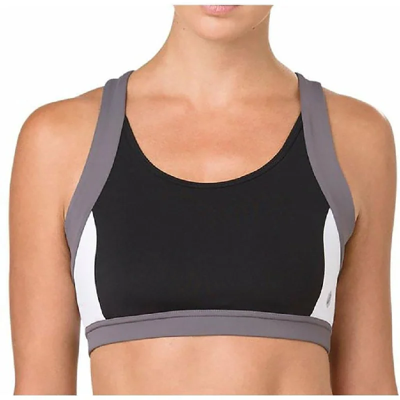 Asics Colour Block 2 Womens Sports Bra - Black