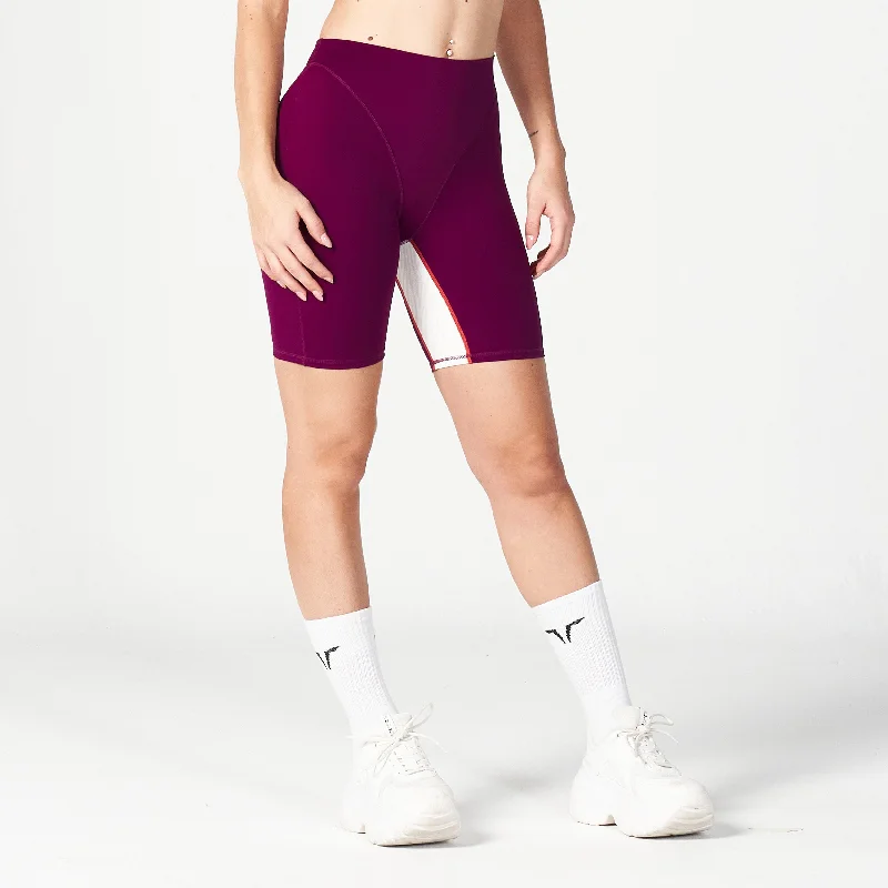 Core V-Biker Shorts - Dark Purple