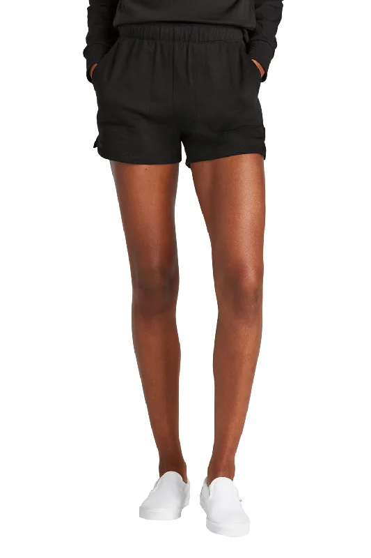 District Womens Perfect Tri Fleece Shorts w/ Pockets - Black