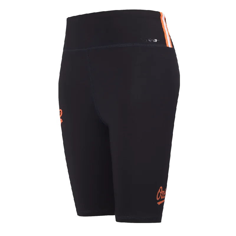 MLB BALTIMORE ORIOLES CLASSIC WOMEN'S BIKE SHORT (BLACK)