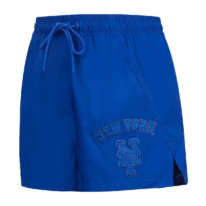 MLB NEW YORK METS TRIPLE TONAL WOMEN'S WOVEN SHORT (ROYAL BLUE)