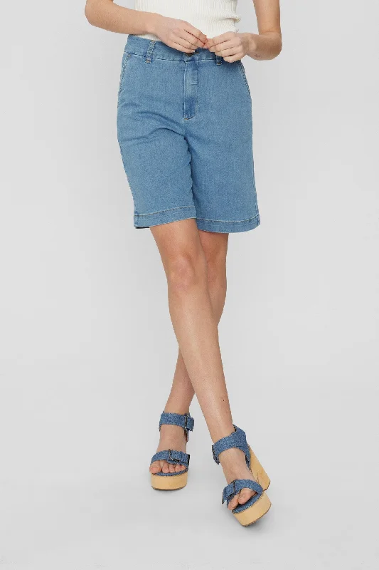 NUAMBER SHORTS - LIGHT BLUE - Light Blue Denim