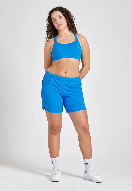 Tennis Bermuda Shorts, cyan blau