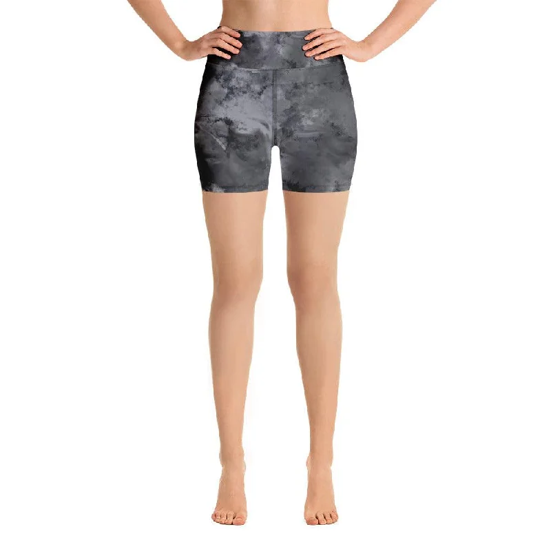 LaLa D&C Tye-Dye Black Bike Shorts