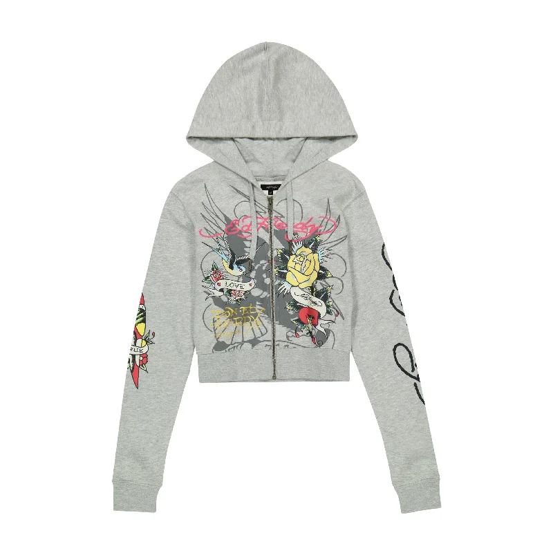 Brave Eagle Cropped Hoodie