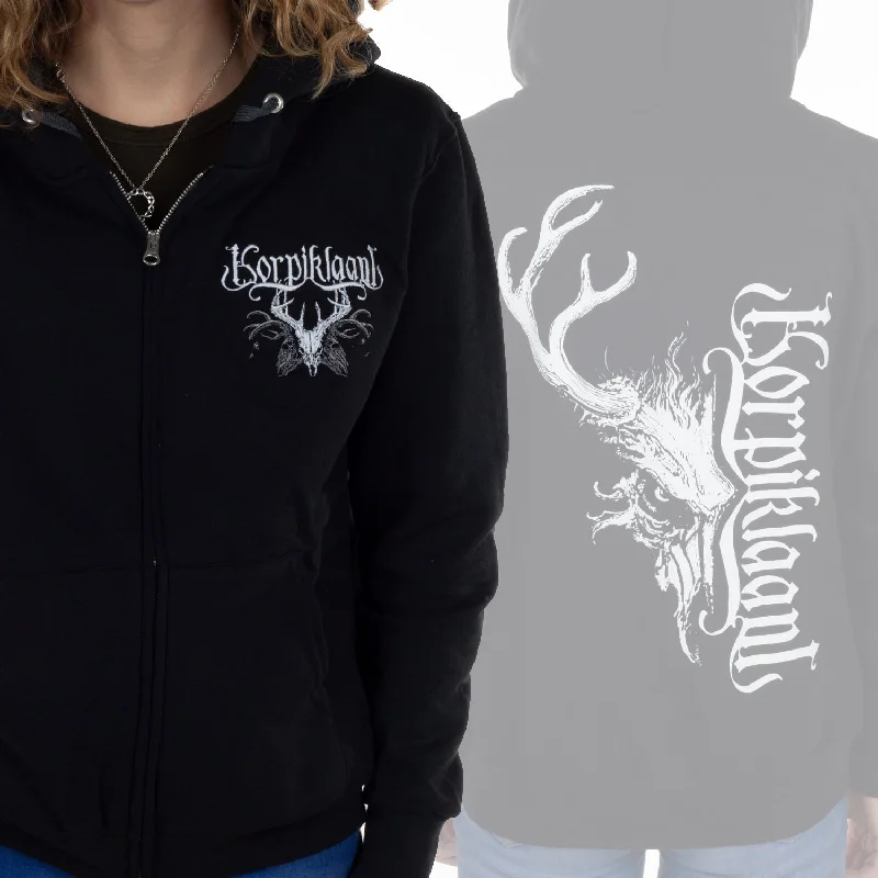 Korpiklaani "Skull" Girls Zipup Hoodie