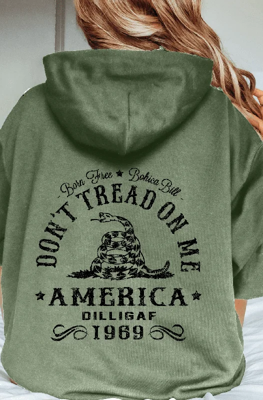 Ladies Don't Tread on Me Pullover Hoodie