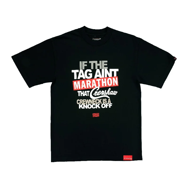 Limited Edition Tag Ain’t Marathon T-Shirt - Black