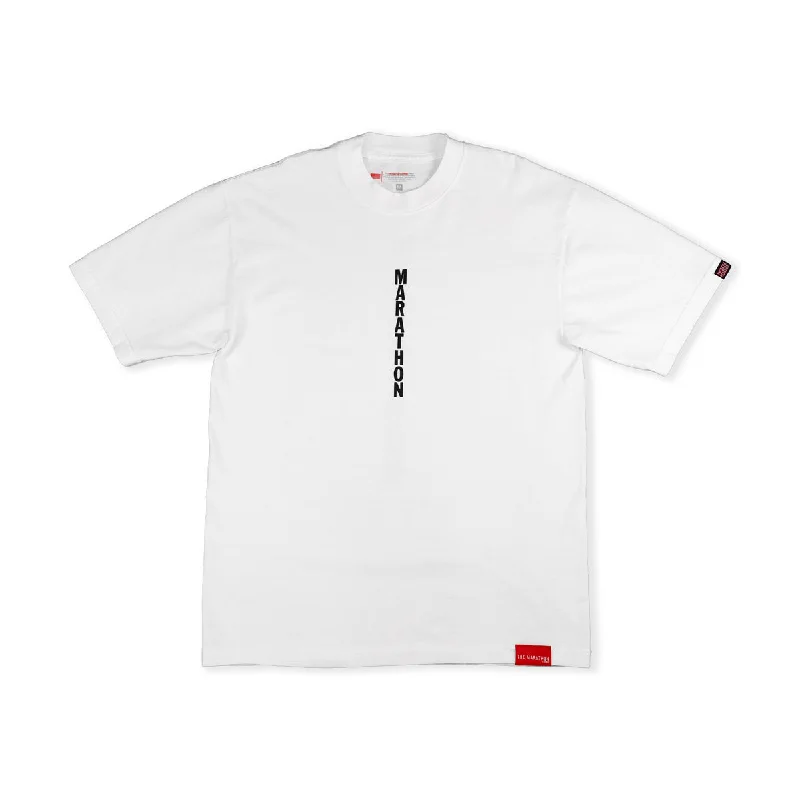 Marathon Vertical T-Shirt - White