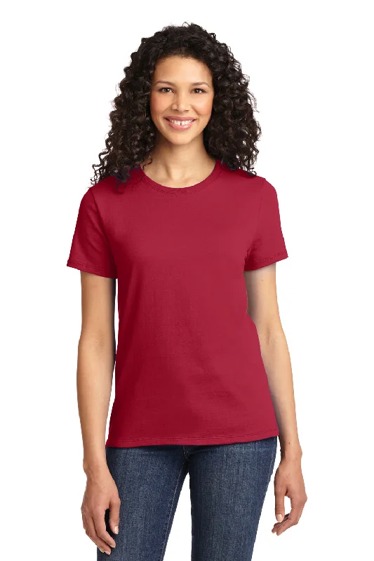 Port & Company Womens Essential Short Sleeve Crewneck T-Shirt - Red