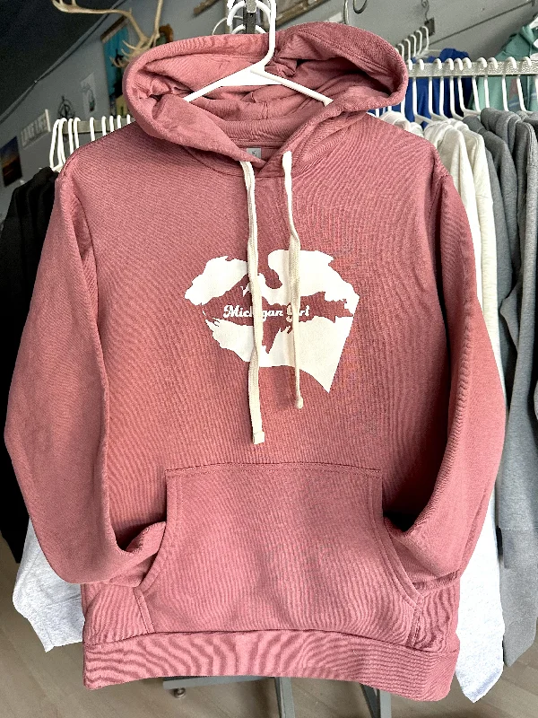 TNT112 Michigan Girl Mauve Hoodie