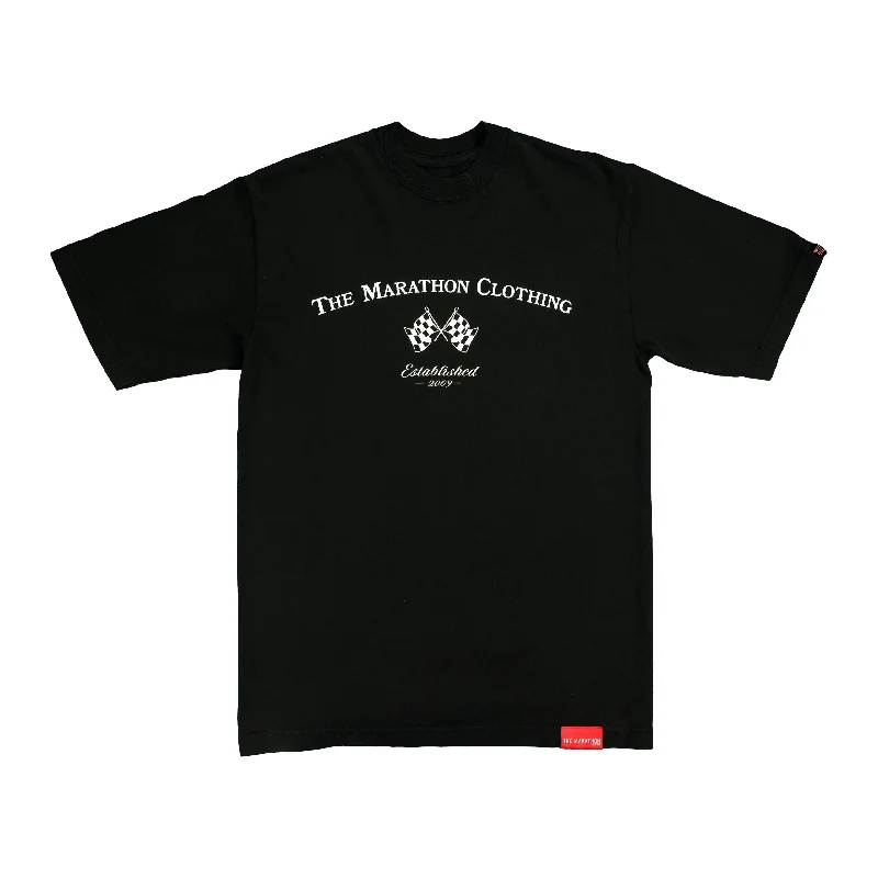 Victory Flag T-Shirt - Black/Bone