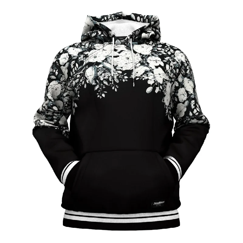 White Rose Blossom Hoodie